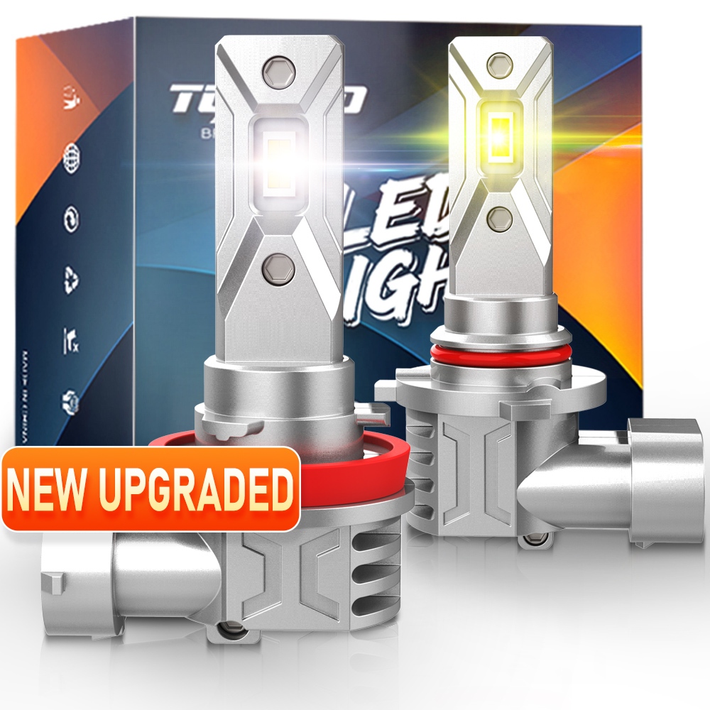 TUFFOO 1 Cặp Bóng Đèn LED Đèn Gầm/Đèn Sương Mù Ô Tô H8/H11/H16 (JP)/9006/HB4/881/H27/ 880 Màu Kép/Trắng/3000K Hổ Phách Vàng