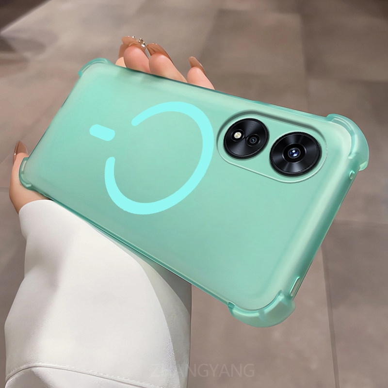 Ốp Lưng Cho OPPO A17 A38 4G A18 A17K Vỏ Điện Thoại Vòng Từ Tính Hình Chữ C Mới Thiết Kế Với Ốp Mềm TPU Cao Cấp Bốn Góc Chống Rơi