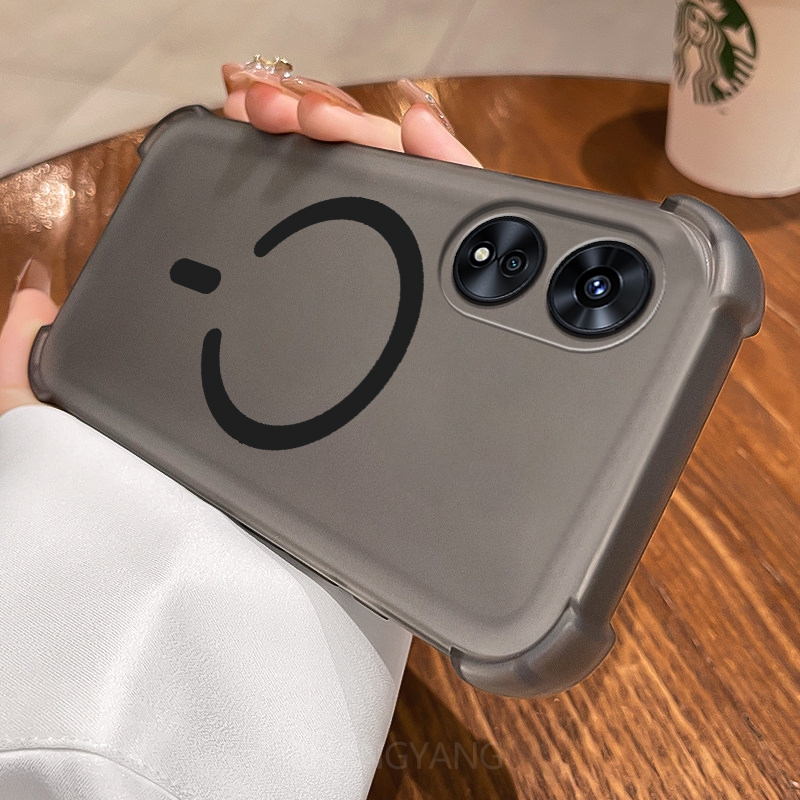 Ốp Lưng Cho OPPO A17 A38 4G A18 A17K Vỏ Điện Thoại Vòng Từ Tính Hình Chữ C Mới Thiết Kế Với Ốp Mềm TPU Cao Cấp Bốn Góc Chống Rơi