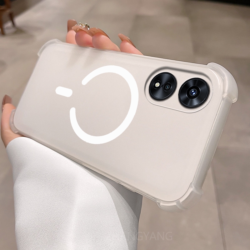 Ốp Lưng Cho OPPO A17 A38 4G A18 A17K Vỏ Điện Thoại Vòng Từ Tính Hình Chữ C Mới Thiết Kế Với Ốp Mềm TPU Cao Cấp Bốn Góc Chống Rơi