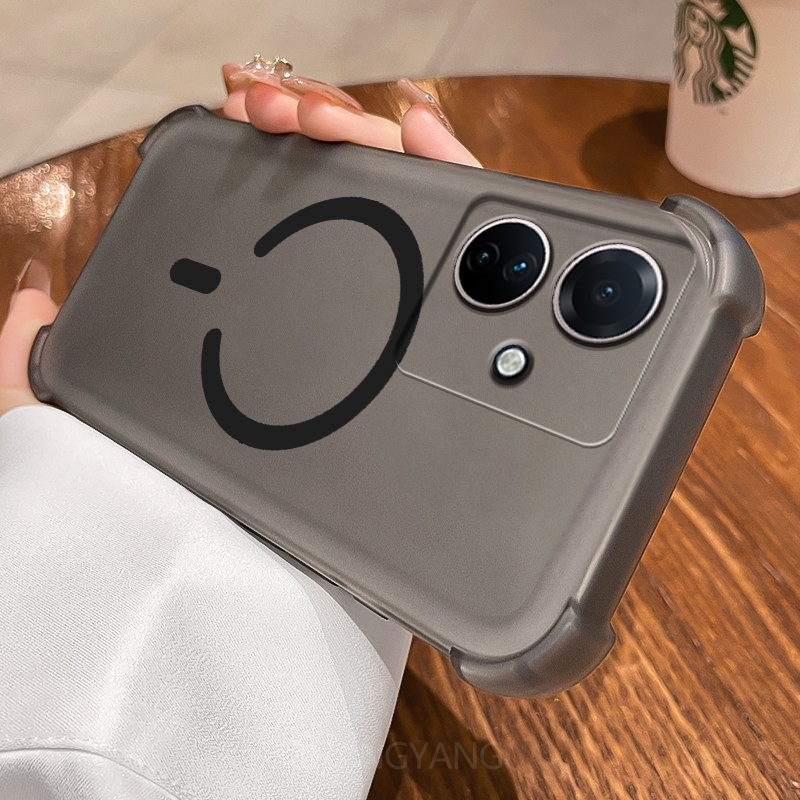 Ốp Lưng Cho OPPO A79 5G Vỏ Điện Thoại Vòng Từ Tính Hình Chữ C Thiết Kế Mới Với Ốp Mềm TPU Cao Cấp Bốn Góc Chống Rơi