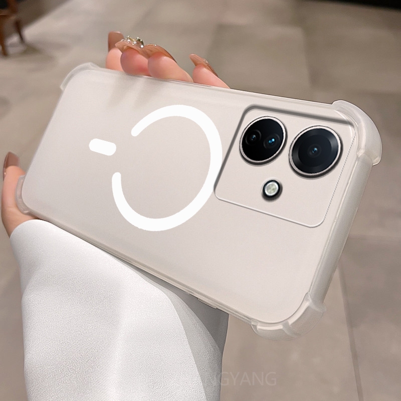 Ốp Lưng Cho OPPO A79 5G Vỏ Điện Thoại Vòng Từ Tính Hình Chữ C Thiết Kế Mới Với Ốp Mềm TPU Cao Cấp Bốn Góc Chống Rơi