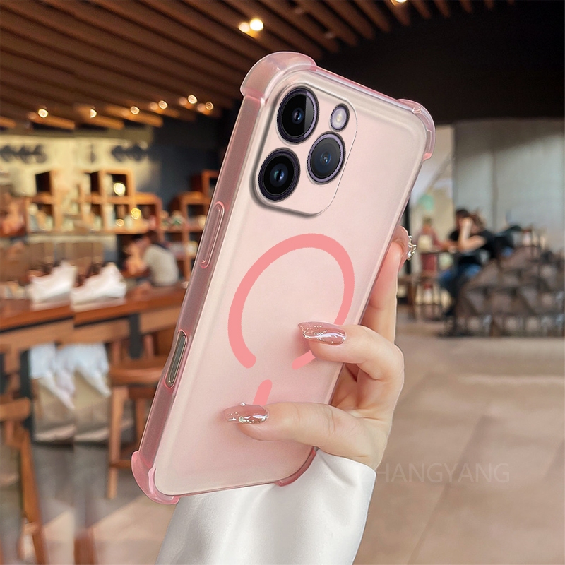 Ốp Lưng Cho OPPO Reno 15 5G Reno 15 Pro 5G Reno 15F Ốp Điện Thoại Vòng Từ Tính Hình Chữ C Mới Thiết Kế Với Ốp Mềm TPU Cao Cấp Bốn Góc Chống Rơi Thẩm Mỹ
