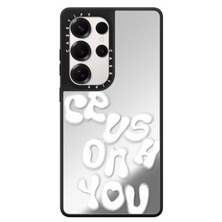 Dành Cho Samsung S26 S25 S24 S23 Ultra Plus Trái Tim Ngôi Sao Nơ Miếng Dán Lưng Cứng Chống Sốc Gương