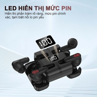 Y27 (2 cặp tai nghe) Tai Nghe Gaming Đôi, 1 Cặp tai nghe nhét tai và 1 Cặp tai nghe bán nhét tai, Đồng bộ âm hình - Độ trễ 0.01s, Nghe nhạc liên tục hơn 30 giờ, Âm thanh nổi cấp độ HiFi, Chống nước IPX5, Giảm tiếng ồn ENC, Với iPhone và Android
