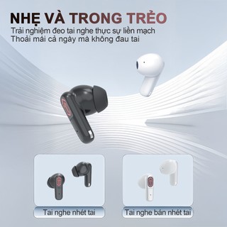 Y27 (2 cặp tai nghe) Tai Nghe Gaming Đôi, 1 Cặp tai nghe nhét tai và 1 Cặp tai nghe bán nhét tai, Đồng bộ âm hình - Độ trễ 0.01s, Nghe nhạc liên tục hơn 30 giờ, Âm thanh nổi cấp độ HiFi, Chống nước IPX5, Giảm tiếng ồn ENC, Với iPhone và Android