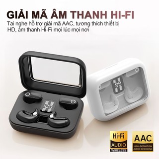 Y28 (2 cặp tai nghe) Mới Nhất Tai Nghe Đôi, 1 Cặp tai nghe chuôi ngắn và 1 Cặp tai nghe ngủ, Nghe nhạc liên tục hơn 30 giờ, Âm thanh nổi cấp độ HiFi, Chống nước IPX5, Kích thước siêu nhỏ gọn, Phù hợp cho cả khi ngủ và thể thao, Với iPhone và Android