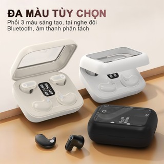 Y28 (2 cặp tai nghe) Mới Nhất Tai Nghe Đôi, 1 Cặp tai nghe chuôi ngắn và 1 Cặp tai nghe ngủ, Nghe nhạc liên tục hơn 30 giờ, Âm thanh nổi cấp độ HiFi, Chống nước IPX5, Kích thước siêu nhỏ gọn, Phù hợp cho cả khi ngủ và thể thao, Với iPhone và Android