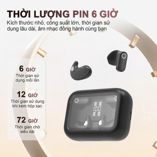 Y28 (2 cặp tai nghe) Mới Nhất Tai Nghe Đôi, 1 Cặp tai nghe chuôi ngắn và 1 Cặp tai nghe ngủ, Nghe nhạc liên tục hơn 30 giờ, Âm thanh nổi cấp độ HiFi, Chống nước IPX5, Kích thước siêu nhỏ gọn, Phù hợp cho cả khi ngủ và thể thao, Với iPhone và Android