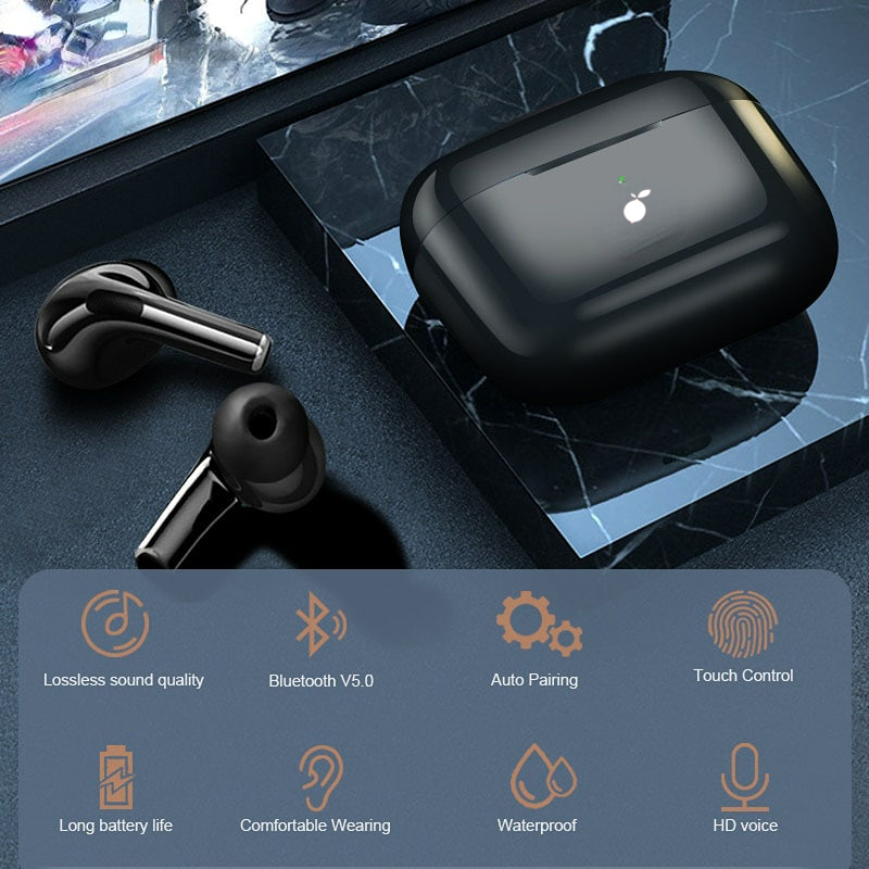 ♥Miễn PHÍ VẬN CHUYỂN♥ Tai nghe Bluetooth không dây AIR 4THTWS, Tai nghe âm thanh hiệu suất cao cho âm nhạc và chơi game, tương thích với tất cả các mẫu điện thoại