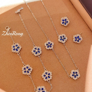 Bộ đồ kim cương màu hoa năm mảnh phong cách mới dành cho nữ