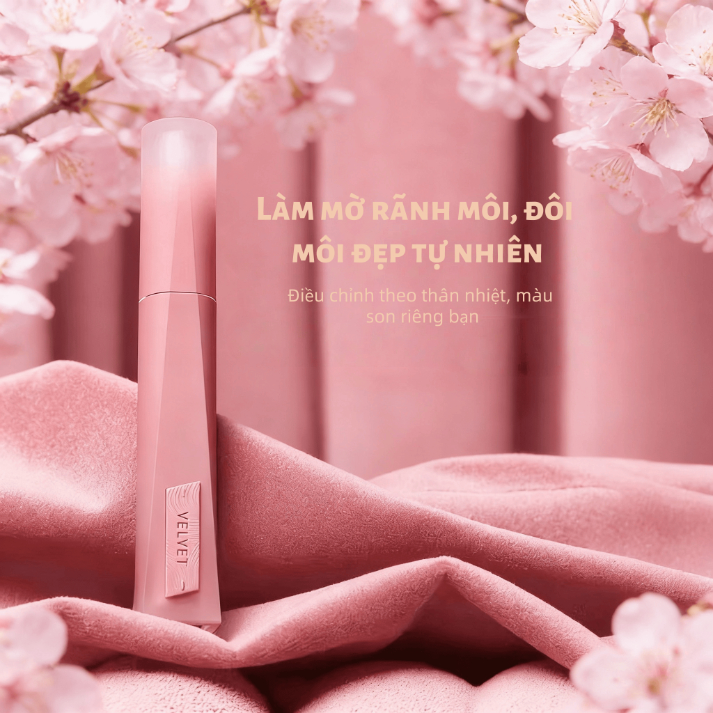 【Adel Floro】Son Lì Nhung | Chất nhung mịn, Lì mượt, Lâu trôi, Đầu cọ đặc biệt, Dưỡng ẩm hoạt tính