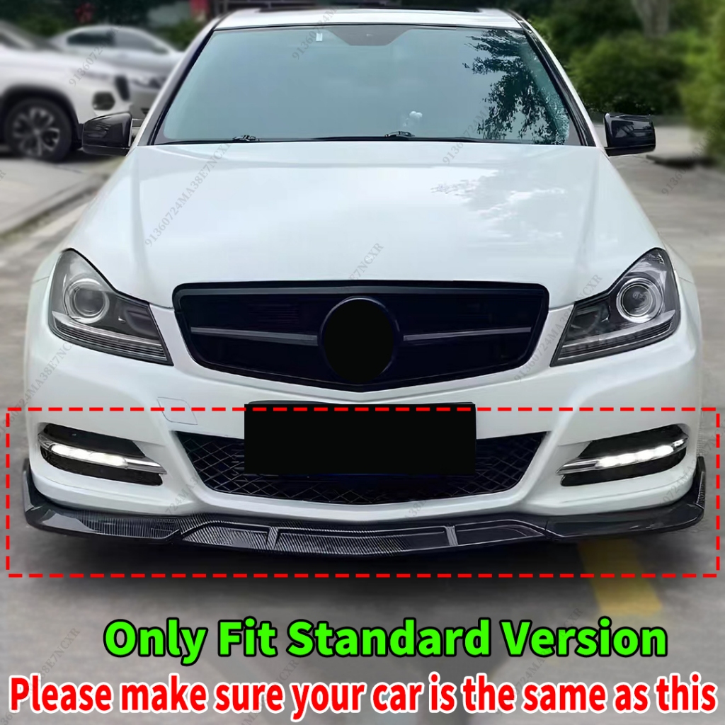 Tạo Kiểu Trước Cản Trước Lip Chin Điều Chỉnh Cho Xe Mercedes W204 Benz C Sedan 2011 2012 2013 2014 Giống Như C200 C250 C180 C300 Phụ Kiện Deflector