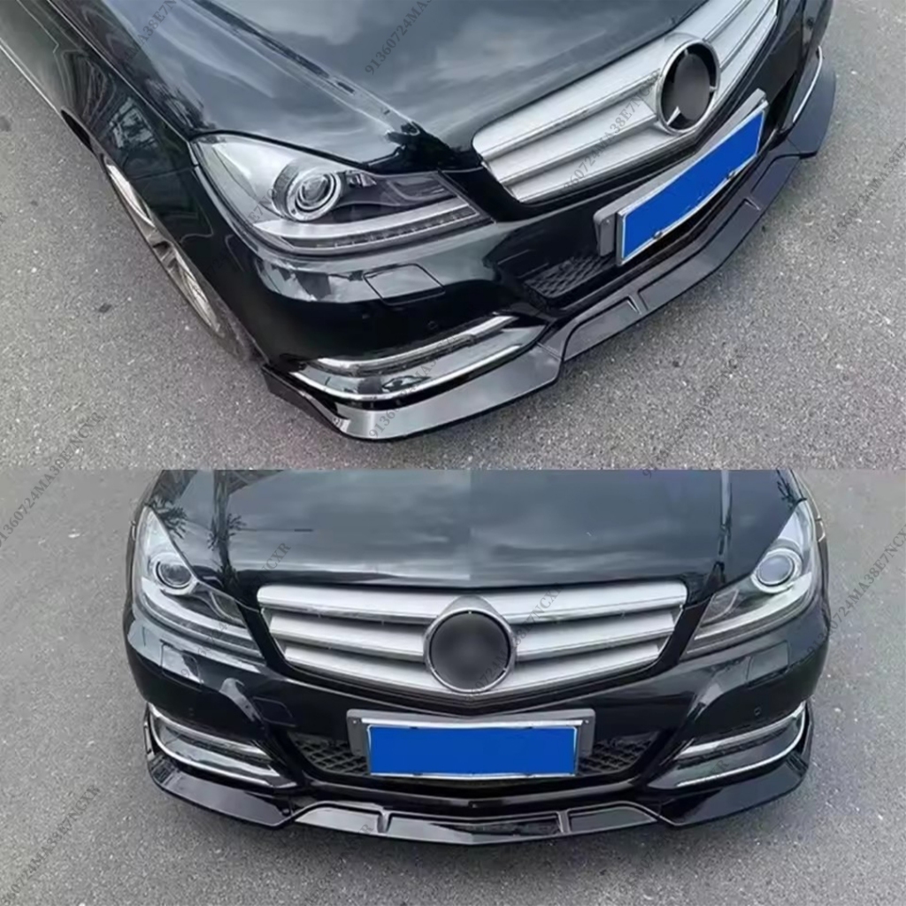 Tạo Kiểu Trước Cản Trước Lip Chin Điều Chỉnh Cho Xe Mercedes W204 Benz C Sedan 2011 2012 2013 2014 Giống Như C200 C250 C180 C300 Phụ Kiện Deflector