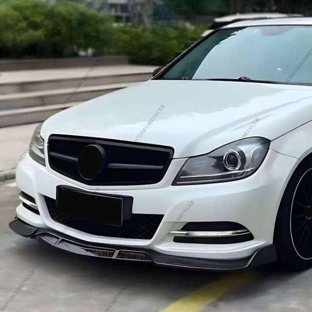 Tạo Kiểu Trước Cản Trước Lip Chin Điều Chỉnh Cho Xe Mercedes W204 Benz C Sedan 2011 2012 2013 2014 Giống Như C200 C250 C180 C300 Phụ Kiện Deflector