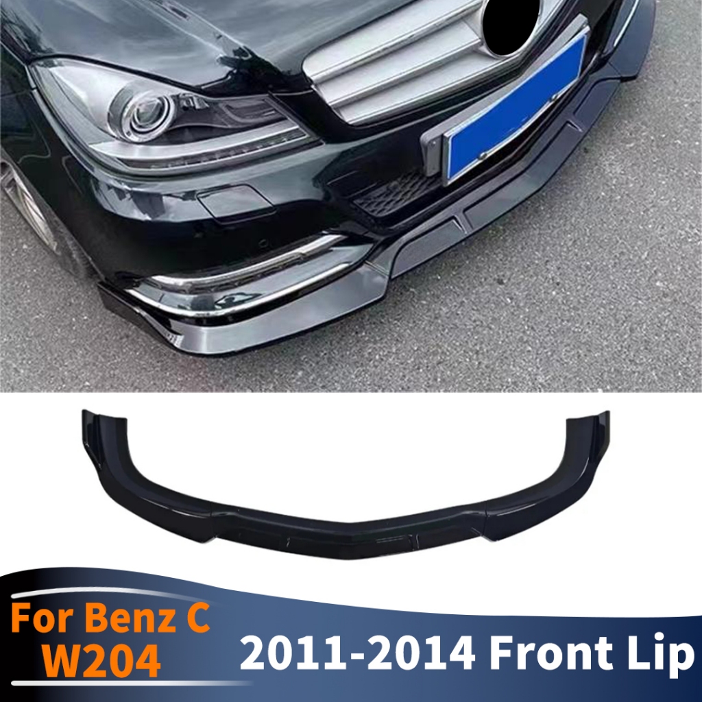 Tạo Kiểu Trước Cản Trước Lip Chin Điều Chỉnh Cho Xe Mercedes W204 Benz C Sedan 2011 2012 2013 2014 Giống Như C200 C250 C180 C300 Phụ Kiện Deflector