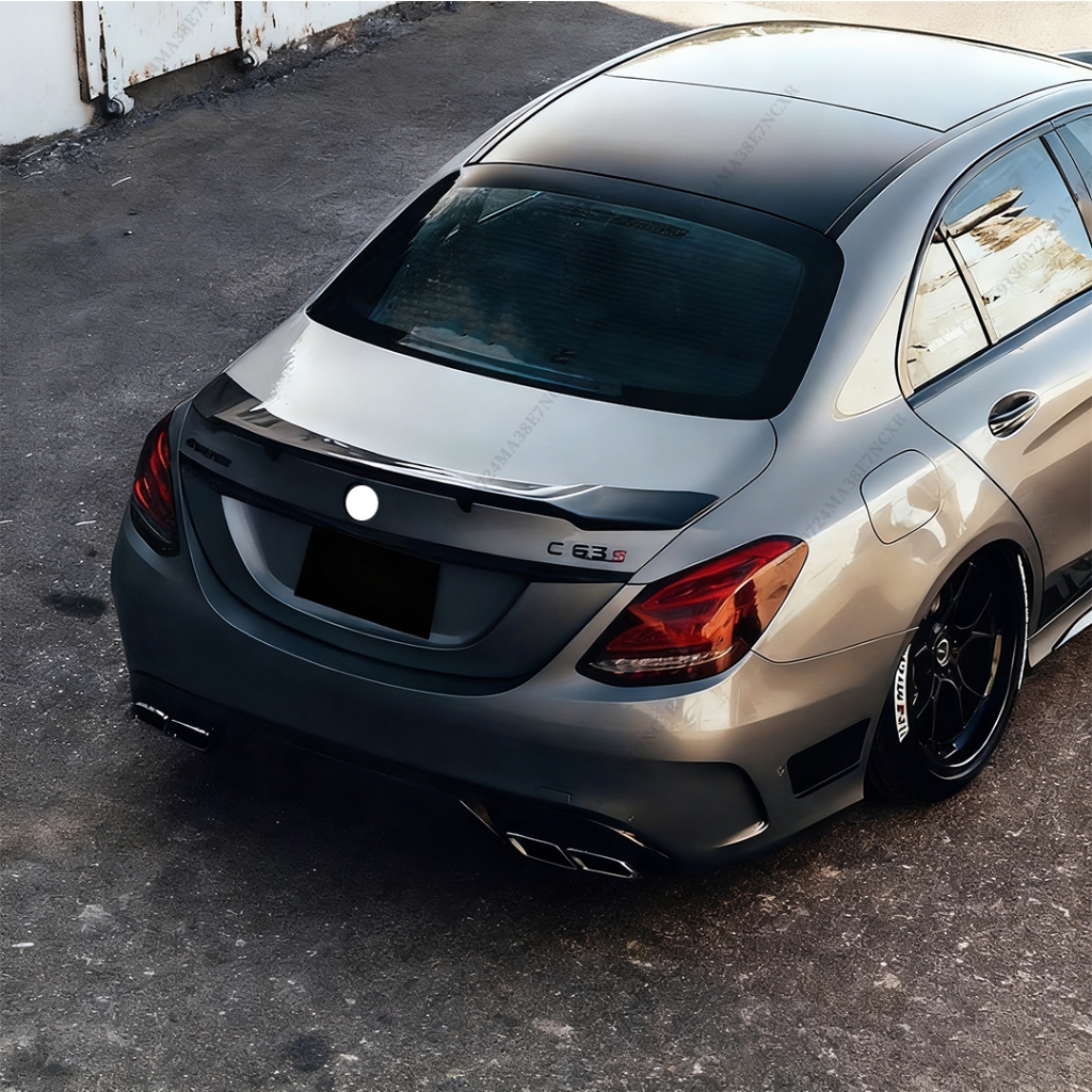 Cánh lướt gió phía sau kiểu R cho Mercedes Benz C hoặc C43 C63 W205 4 cửa Sedan 2014 2015 2016 2017 2018 2019 2020 2021 Bộ chia phụ kiện điều chỉnh độ lệch không khí