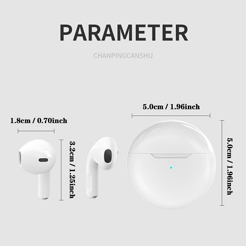 Senbenbao Tws Pro 6 Tai nghe Bluetooth Tai nghe Tai nghe Bods Stereo Thể thao Tai nghe chống nước Sạc