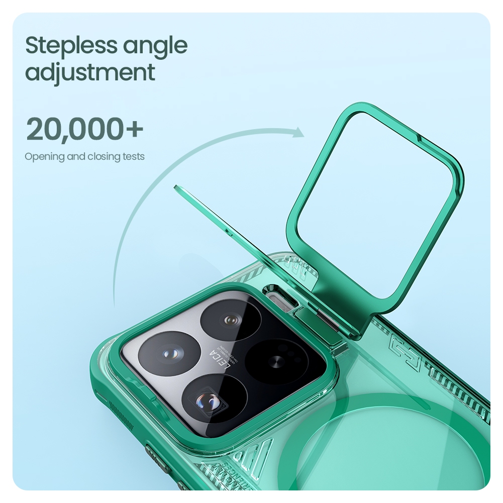 Nillkin Cho Xiaomi 15 Pro Iceblade Prop Từ Tính Trong Suốt Chống Sốc Chống Rơi Bảo Vệ Ống Kính Máy Ảnh Chân Đế Ốp Lưng Cứng Vỏ Điện Thoại Vỏ