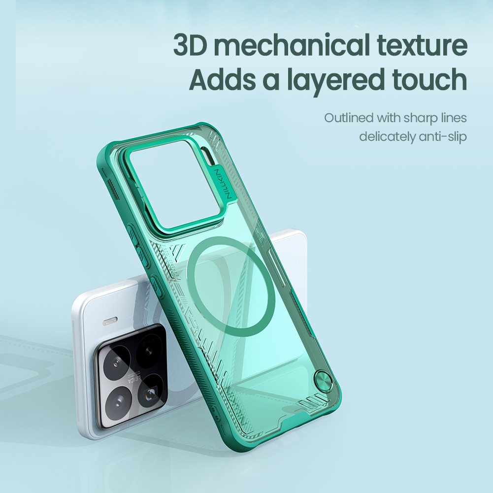 Nillkin Cho Xiaomi 15 Pro Iceblade Prop Từ Tính Trong Suốt Chống Sốc Chống Rơi Bảo Vệ Ống Kính Máy Ảnh Chân Đế Ốp Lưng Cứng Vỏ Điện Thoại Vỏ