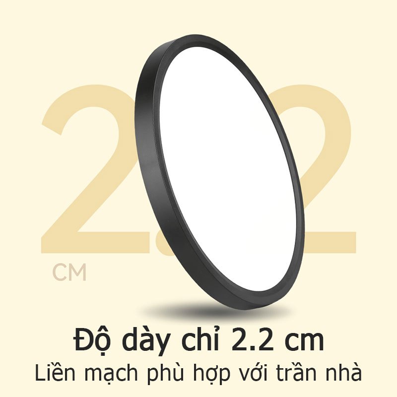 Đèn trần chống ẩm CANMEIJIA Độ sáng 20W / 30W / 40W Điều khiển từ xa thông minh Núm điều khiển từ xa Điều khiển ba màu LED có thể điều chỉnh tại nhà Đèn trần phòng khách