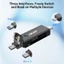 Acer Đầu đọc thẻ USB-C USB-B Type C OG 3 TRONG 1 Bộ chuyển đổi thẻ nhớ SD / TF đa năng USB C USB B USB Micro Đầu đọc thẻ Trans tốc độ cao cho điện thoại Laptop UC581