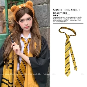 Cà vạt đồng phục sọc phong cách Hàn Quốc, unisex preppy