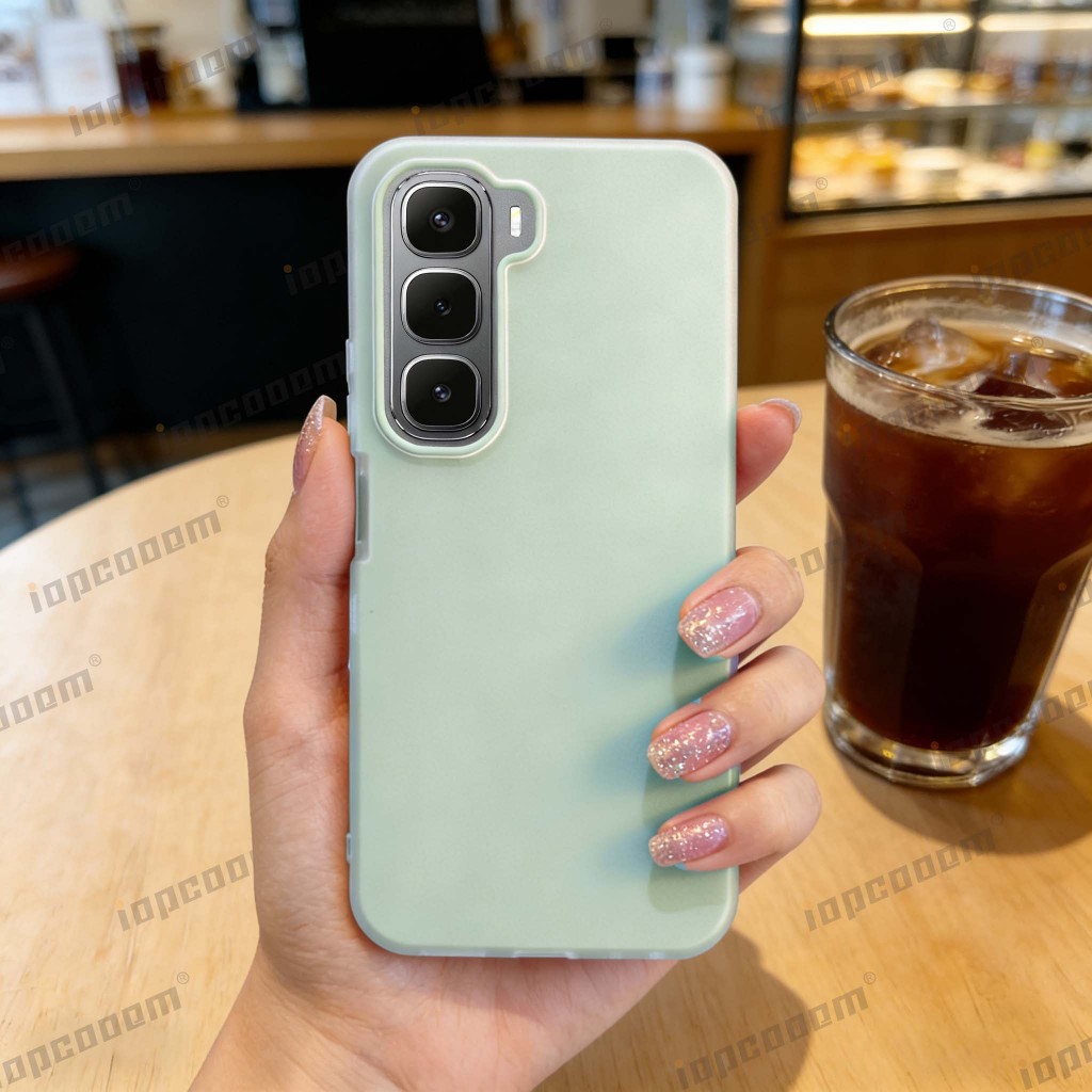 Ốp điện thoại silicon chống sốc màu kẹo Infinix HOT 50 60i 60 70 Pro Plus 4G 5G — thiết kế hai lớp hợp thời trang có nhiều màu