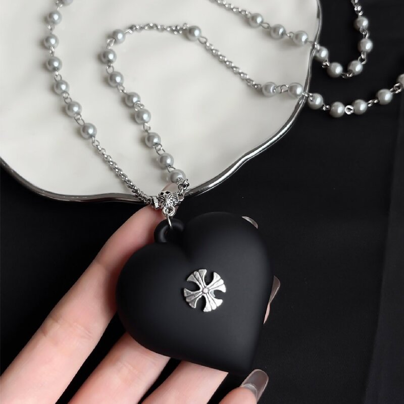Vòng cổ nữ retro phong cách gothic với thiết kế xếp chồng chữ thập ngọt ngào mát, phù hợp cho cô gái năng động