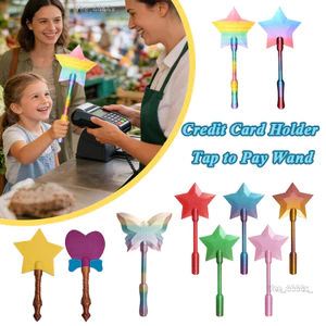 Magic Tap to Pay Wand Star Design để thanh toán dễ dàng Hộp đựng thẻ tín dụng không tiếp xúc in 3D cho trẻ em Phụ nữ sonlekvn