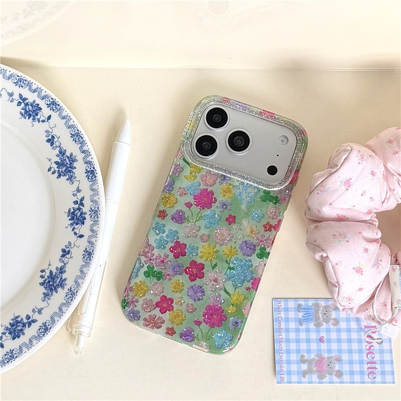 IPhone 17 Pro max 16 Pro max Phấn phủ ống kính hoa họa tiết TPU materia IMD quá trình Vỏ điện thoại