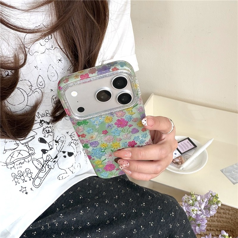 IPhone 17 Pro max 16 Pro max Phấn phủ ống kính hoa họa tiết TPU materia IMD quá trình Vỏ điện thoại