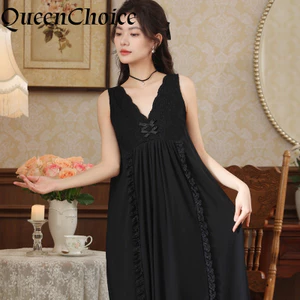 Bộ Đồ Ngủ Nữ Cotton Ren Phong Cách Vintage