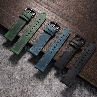 18-24mm Crazy Horse Dây đeo đồng hồ da thật dành cho doanh nghiệp Dây đeo đồng hồ bằng da mềm dành cho nam nữ để thay thế dây đeo cổ tay