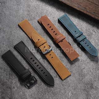 18-24mm Crazy Horse Dây đeo đồng hồ da thật dành cho doanh nghiệp Dây đeo đồng hồ bằng da mềm dành cho nam nữ để thay thế dây đeo cổ tay