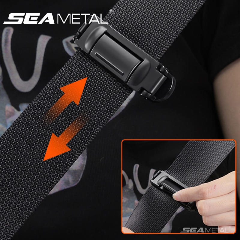 SEAMETAL Dây An Toàn Ô Tô Có Thể Điều Chỉnh Kẹp Dây An Toàn Ô Tô Nút Chặn Khóa Kẹp Giới Hạn Cho Cổ Dây Đeo Vai Phụ Kiện Bảo Vệ