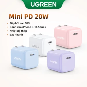 Ugreen 20W Mini PD Sạc Có Thể Gập Lại USB C Loại C Sạc Nhanh Sạc Tường Adapter Tương Thích Cho iPhone 13 / 13 Mini / 13 Pro / 13 Pro Max / 12 Pro Max / SE / 11, Pixel, Galaxy S