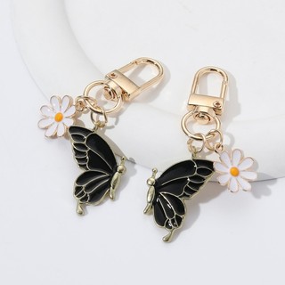 1 Máy Tính Đáng Yêu Colorflu Bướm Lớn Hoa Men Móc Khóa Dễ Thương Bay Côn Trùng Thực Vật Chìa Khóa Vòng Dành Cho Nữ Handmade Quà Tặng Tốt
