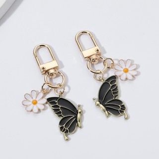 1 Máy Tính Đáng Yêu Colorflu Bướm Lớn Hoa Men Móc Khóa Dễ Thương Bay Côn Trùng Thực Vật Chìa Khóa Vòng Dành Cho Nữ Handmade Quà Tặng Tốt