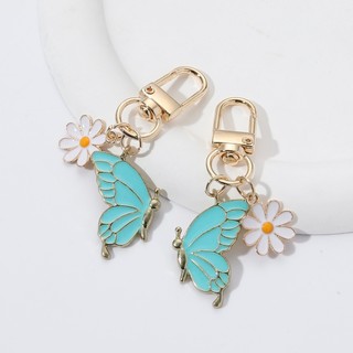 1 Máy Tính Đáng Yêu Colorflu Bướm Lớn Hoa Men Móc Khóa Dễ Thương Bay Côn Trùng Thực Vật Chìa Khóa Vòng Dành Cho Nữ Handmade Quà Tặng Tốt