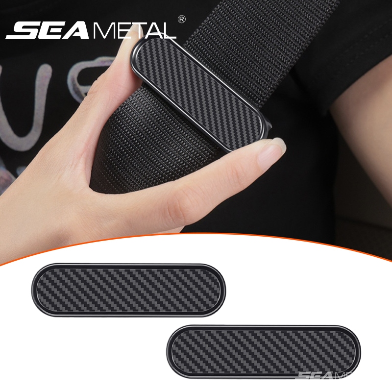 SEAMETAL Dây An Toàn Ô Tô Có Thể Điều Chỉnh Kẹp Dây An Toàn Ô Tô Nút Chặn Khóa Kẹp Giới Hạn Cho Cổ Dây Đeo Vai Phụ Kiện Bảo Vệ