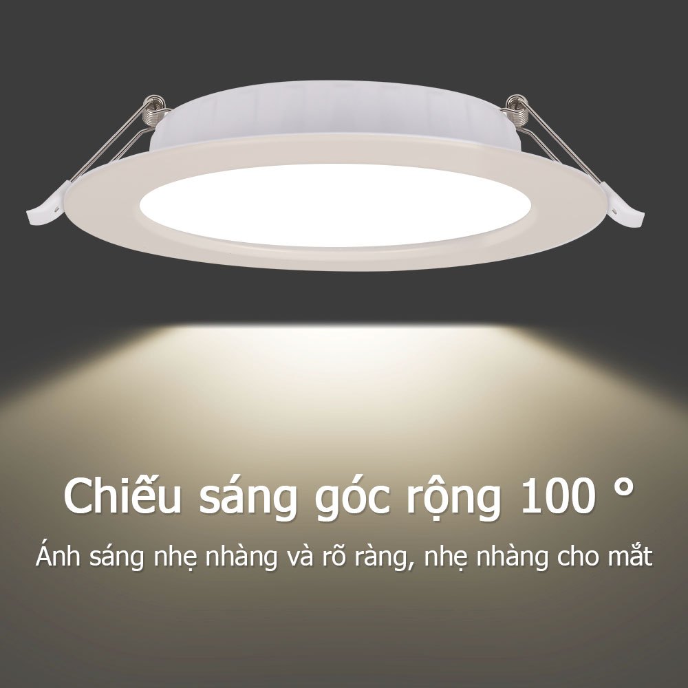 đèn downlight trong nhà đèn trần phòng khách 6W/9W/12W/18W Đèn Led âm trần siêu mỏng đèn âm trần