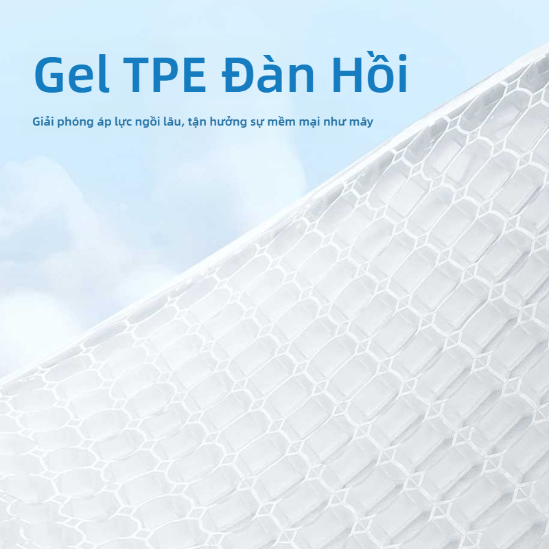 SEAMETALTAL Mùa Hè Ô Tô Gel Đệm Ghế Thoáng Khí Bọc Miếng Lót Làm Mát Tổ Ong Thiết Kế Đa Năng Cho Ghế Ô Tô Tại Nhà Ghế Văn Phòng