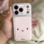 IPhone 17 Pro max 16 Pro max Họa tiết thỏ mặt lớn PU materia Lava flow Vỏ điện thoại