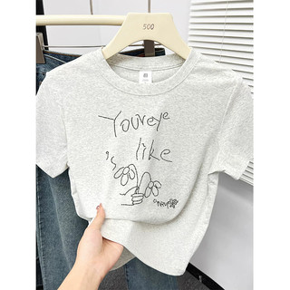 Áo thun nữ cổ tròn 100% cotton, họa tiết hoạt hình, có dây đeo vai