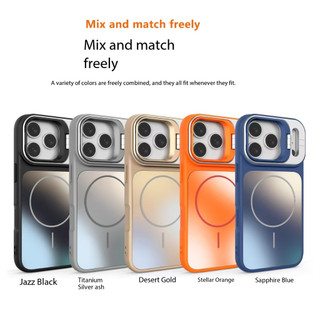 Dành Cho iPhone 17 Pro Max 17 Pro AG Giá Đỡ Ống Kính Tích Hợp Từ Khóa camera Vỏ Điện Thoại TPU Bảo Vệ Điện Thoại