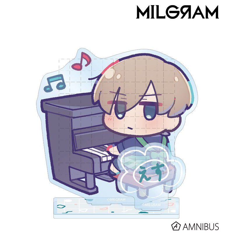 Giá đỡ Acrylic mẫu giáo MILGRAM - Yuzuha & Futakuchikaze & Shishido Son - Trang trí bàn làm việc hình Anime
