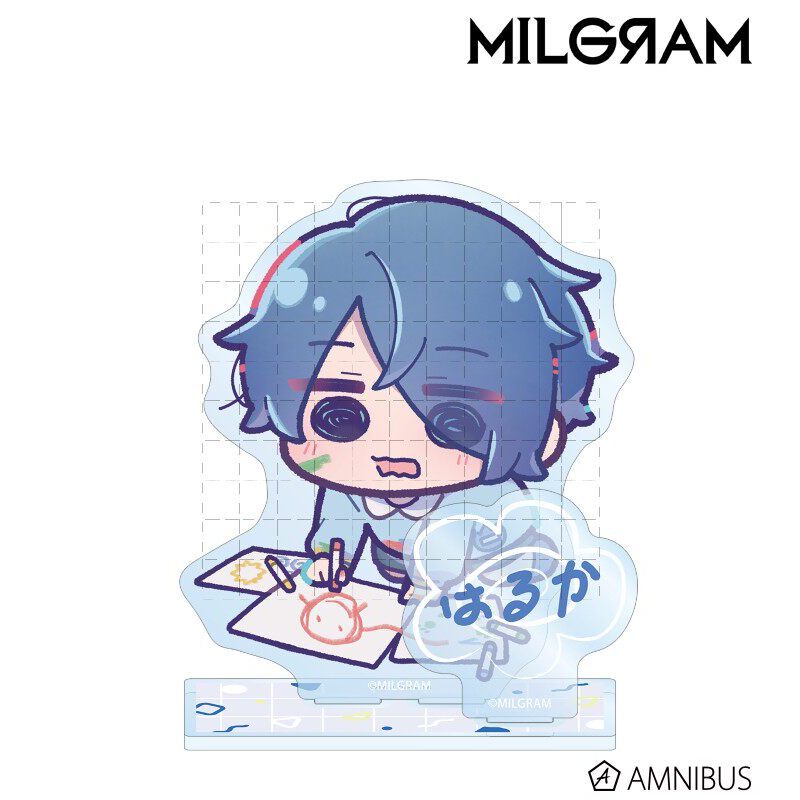 Giá đỡ Acrylic mẫu giáo MILGRAM - Yuzuha & Futakuchikaze & Shishido Son - Trang trí bàn làm việc hình Anime