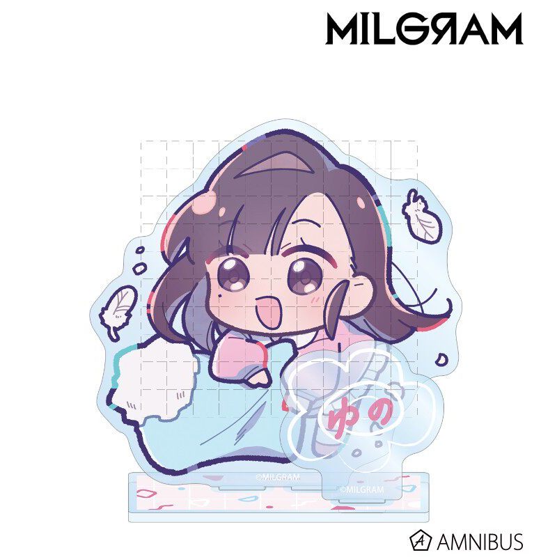 Giá đỡ Acrylic mẫu giáo MILGRAM - Yuzuha & Futakuchikaze & Shishido Son - Trang trí bàn làm việc hình Anime