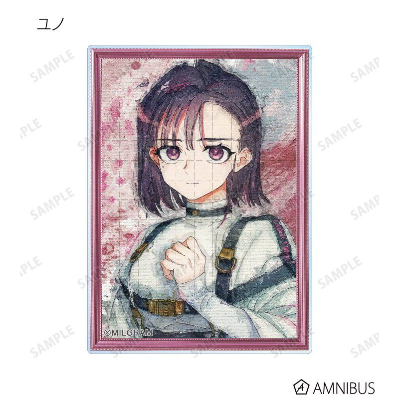 MILGRAM Grunge Canvas Acrylic Đứng & Móc Khóa & Thẻ - Yuzuha Kotoko Mikoto Anime Hình Merch